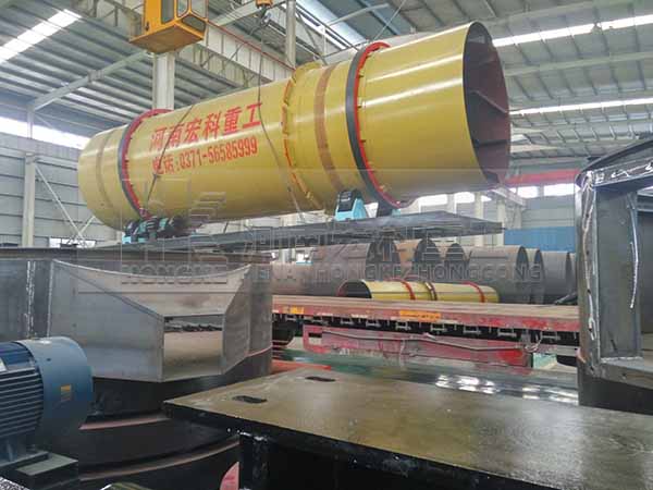 發(fā)往江西2.5x9m烘干機裝貨現場